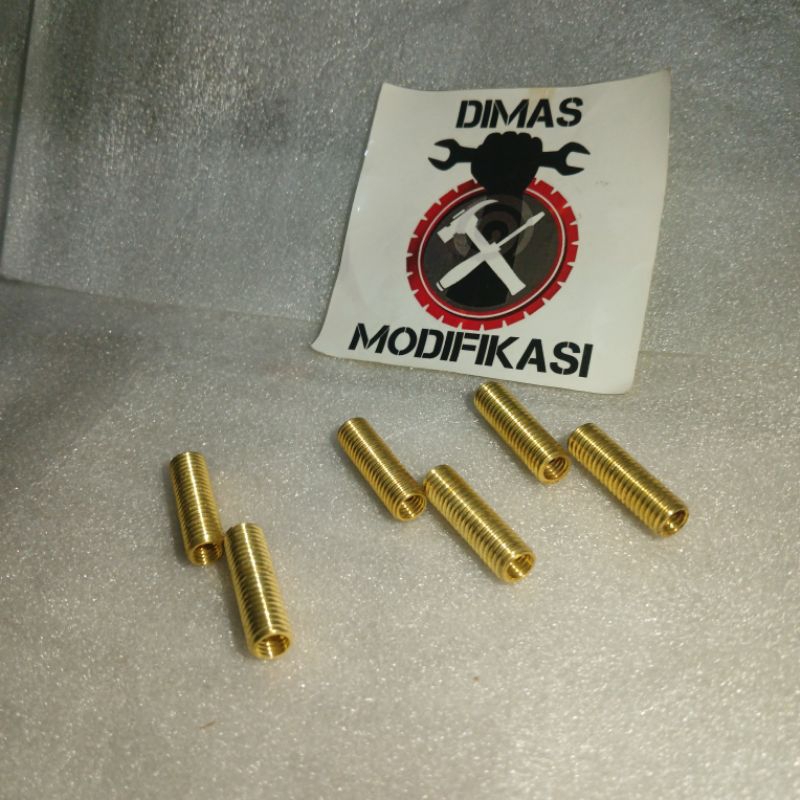Sok Drat M6/10 Drat Dalam 10 Luar 12 Panjang 2,8 Shok Drat Bos