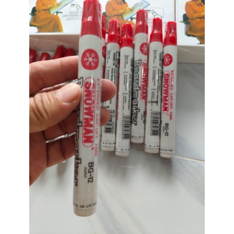 

Ay00! Spidol Snowman Boardmarker/Papan Tulis BG-12 perbox Isi 12Pcs