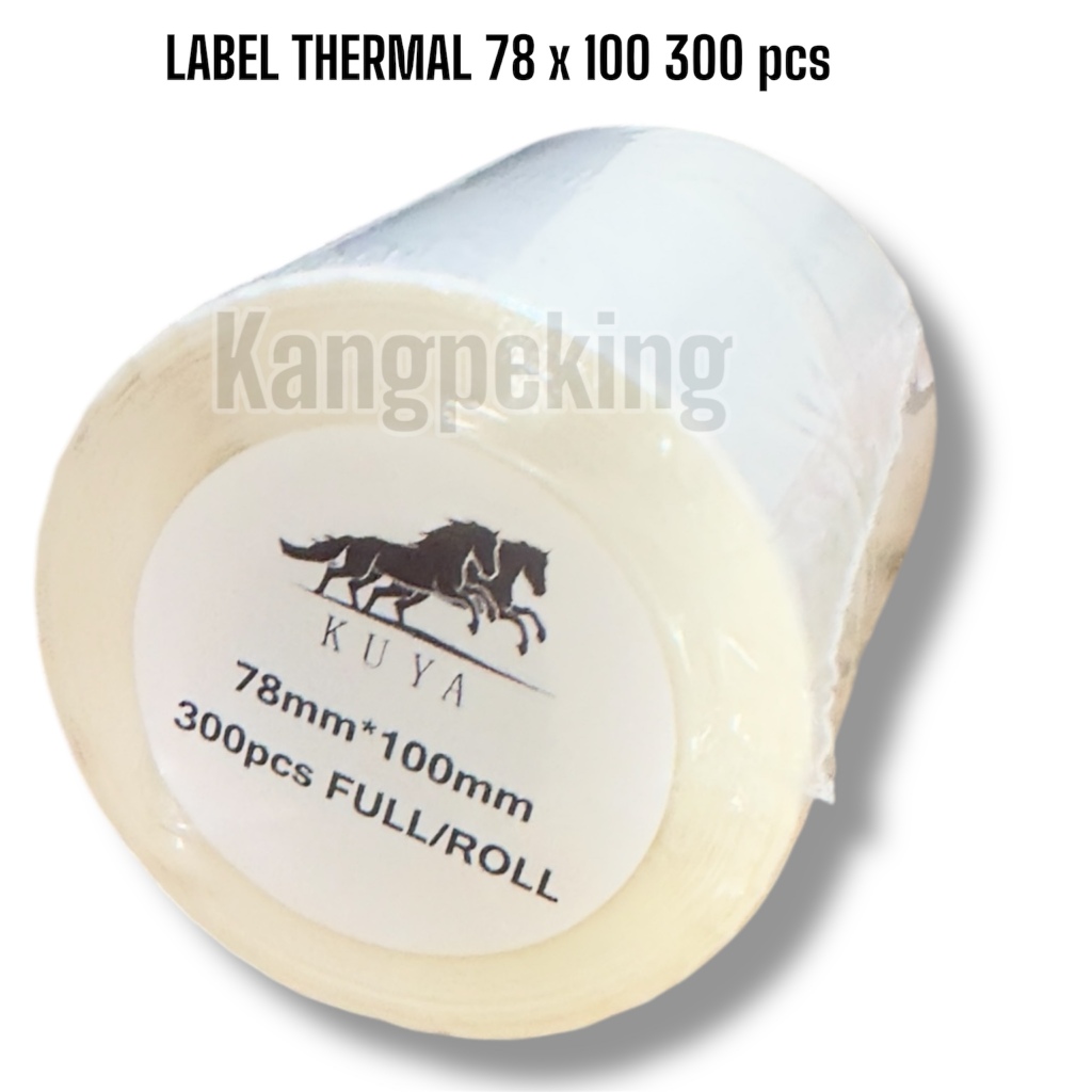 

STICKER LABEL THERMAL 78 X 100 KERTAS STICKER BARCODE ISI 300 PCS ROLL HARGA MURAH