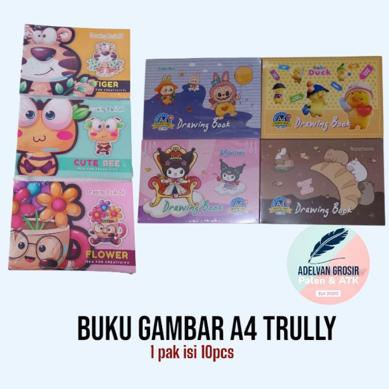 

Buku gambar A4 trully 1 pak isi 10