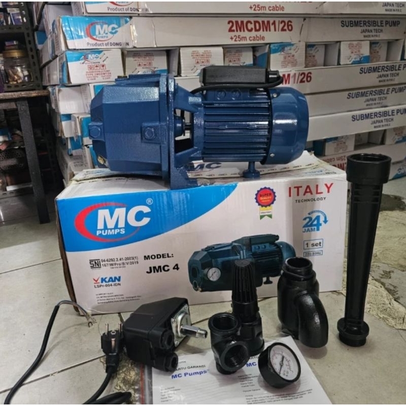 pompa air listrik jet pump tipe 370 - 40 meter - dabavon/nasional/national jetpump