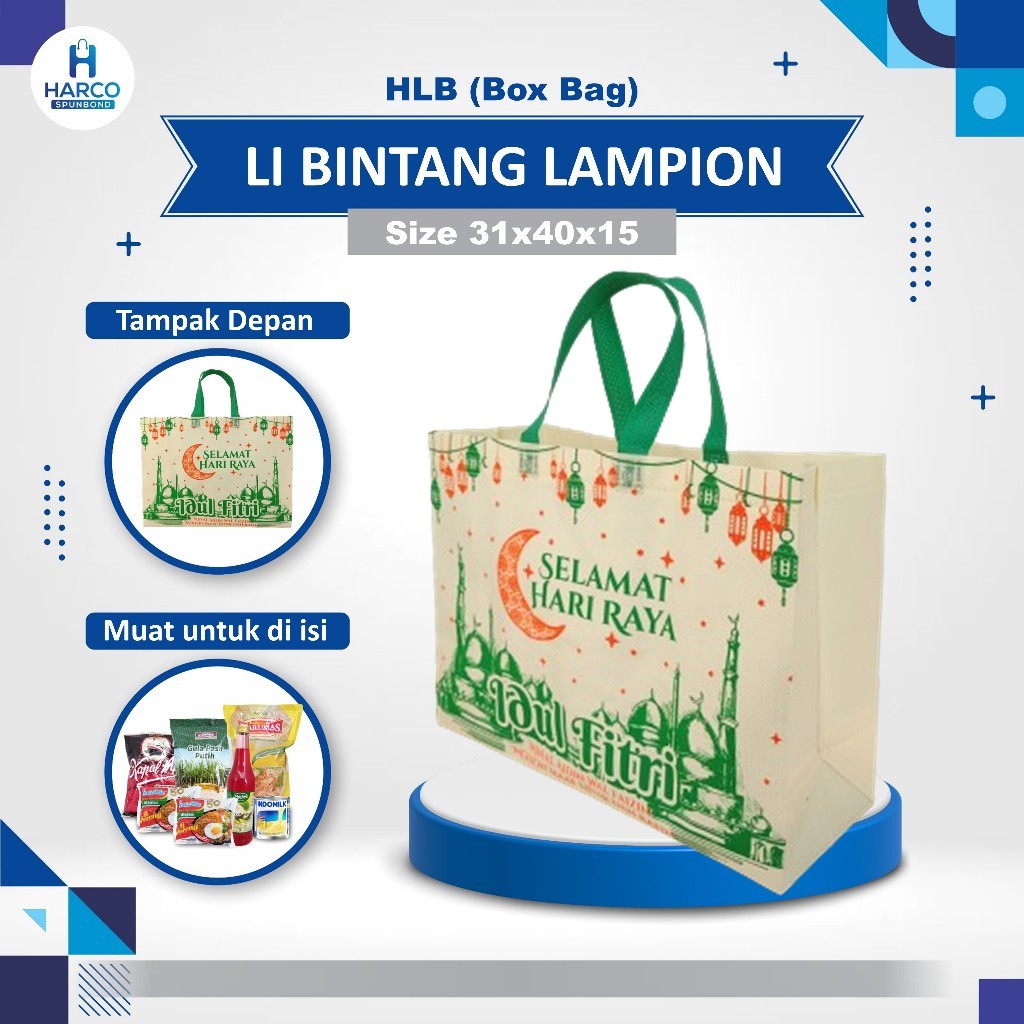

Tas Parcel Lebaran Sablon | Goodie Bag Lebaran | Tas Parcel Idul Fitri | Tas Hampers Lebaran |Tas Sembako Idul Fitri Uk. 31x40x15