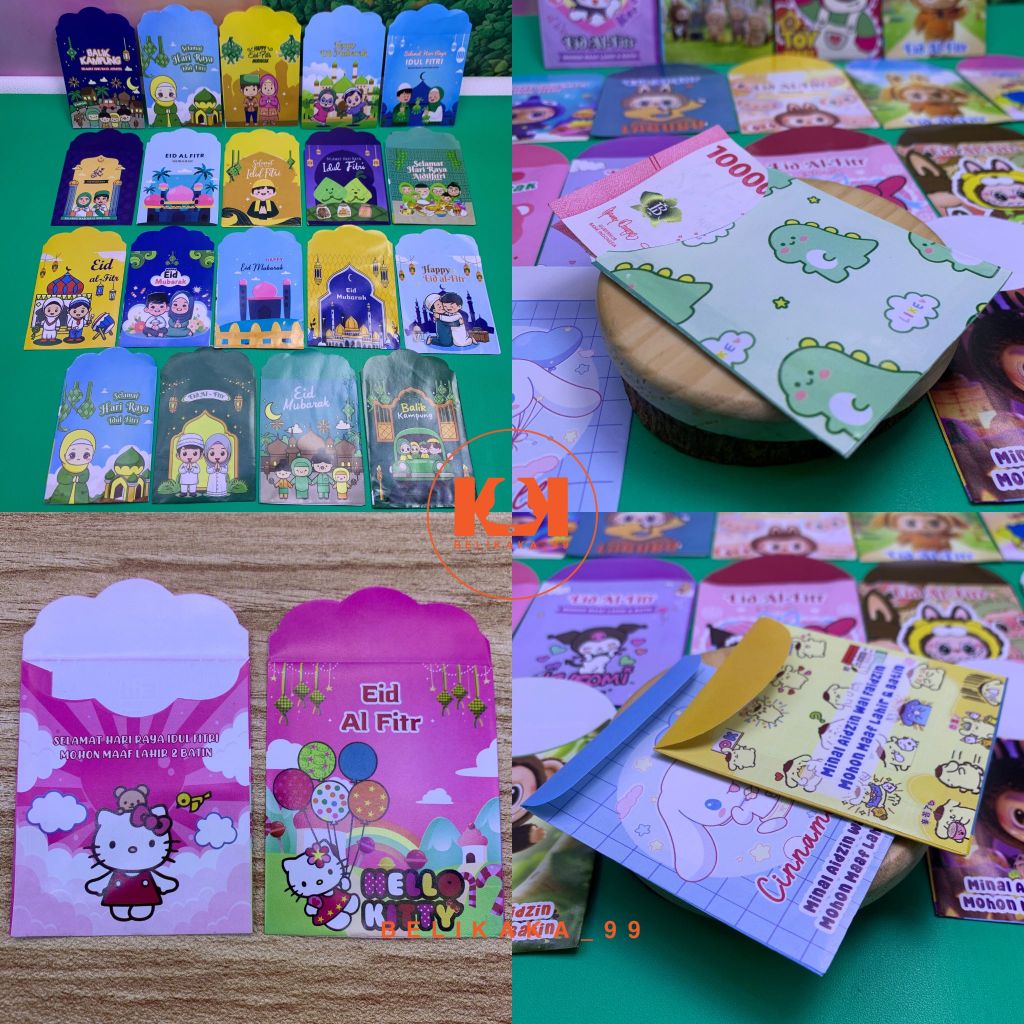 

(10PCS - SEDANG - C) AMPLOP LEBARAN MOTIF KARAKTER KARTUN DAN MUSLIM UKURAN SEDANG SIAP PAKAI