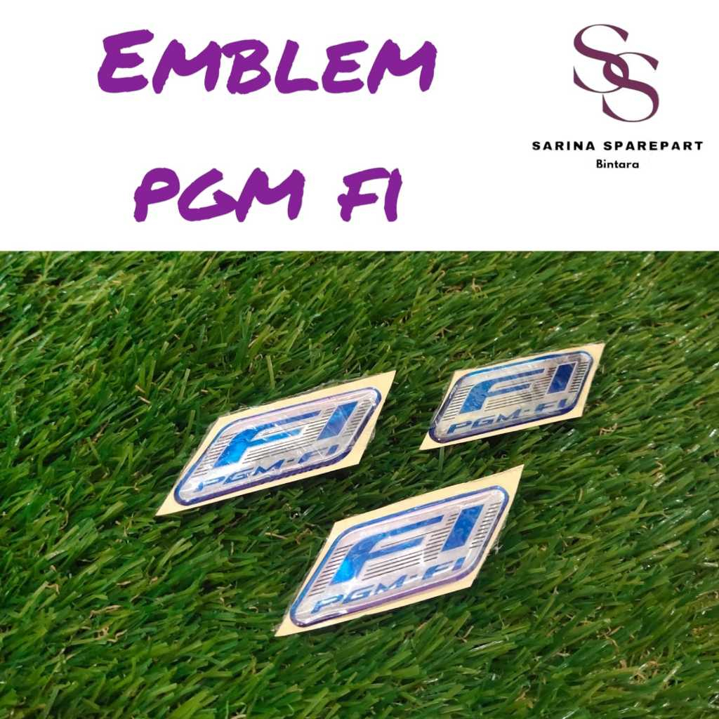 Emblem Logo Honda PGM-FI Logo FI Honda Beat FI Vario Supra Revo FI Emblem Stiker Sticker PGM-FI