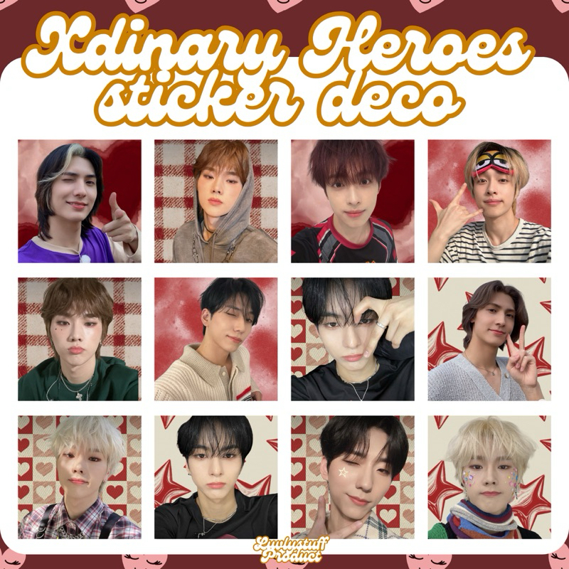 

[Luvlystuff] XDINARY HEROES SICKER DECO || KOREAN MAIL DECO AESTHETIC RED BAND KOREA