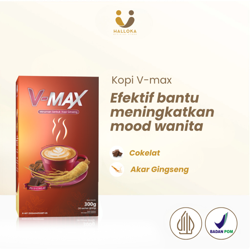 

Vmax Minuman Instan Rasa Cokelat Penambah Mood Gairah Wanita