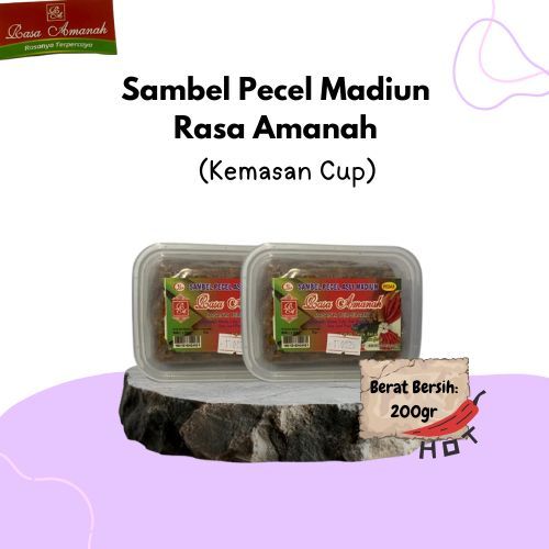 

Sambel Pecel Khas Madiun 200gr Rasa Amanah Wadah PlastikTermurah Baru