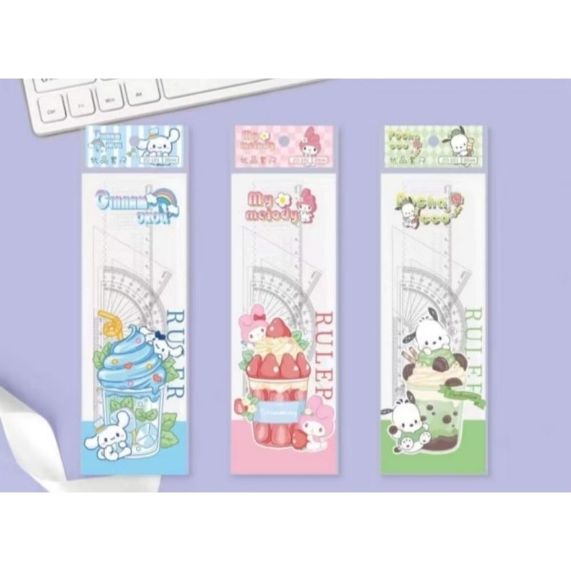 

Penggaris Set Fashion Ruler / Ruler Set 4 Akrilik gambar random