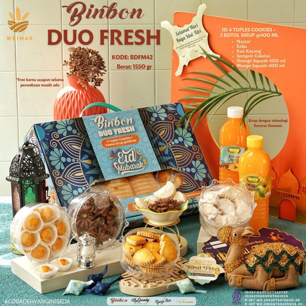 

Binbon Duo Kue Kering Paket Hampers Lebaran / Parcel Hari Raya