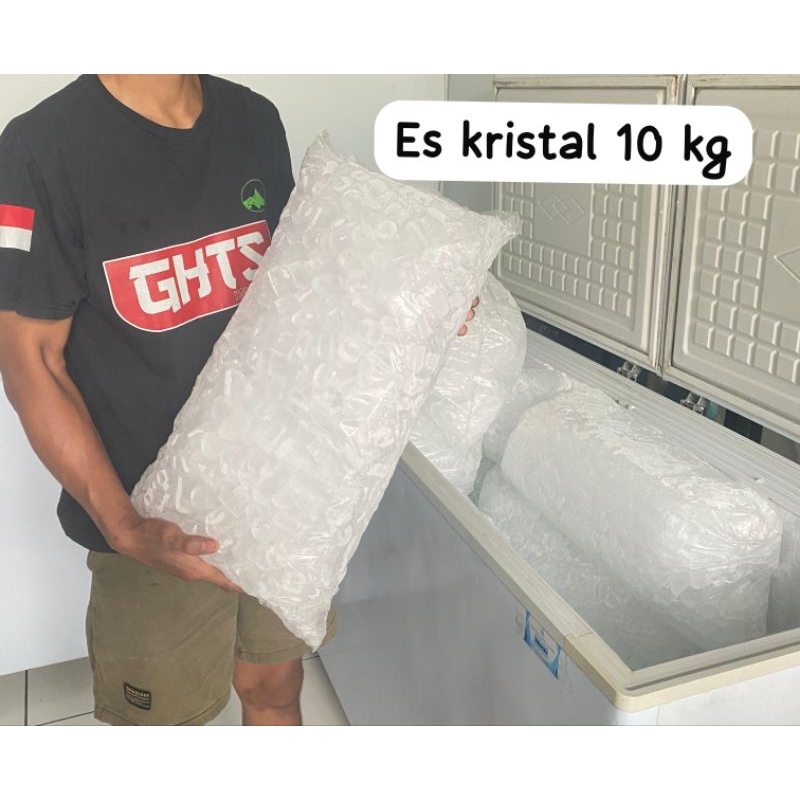 

Es Kristal Pakai Plastik 10 kg halal higenis area kalideres cengkareng