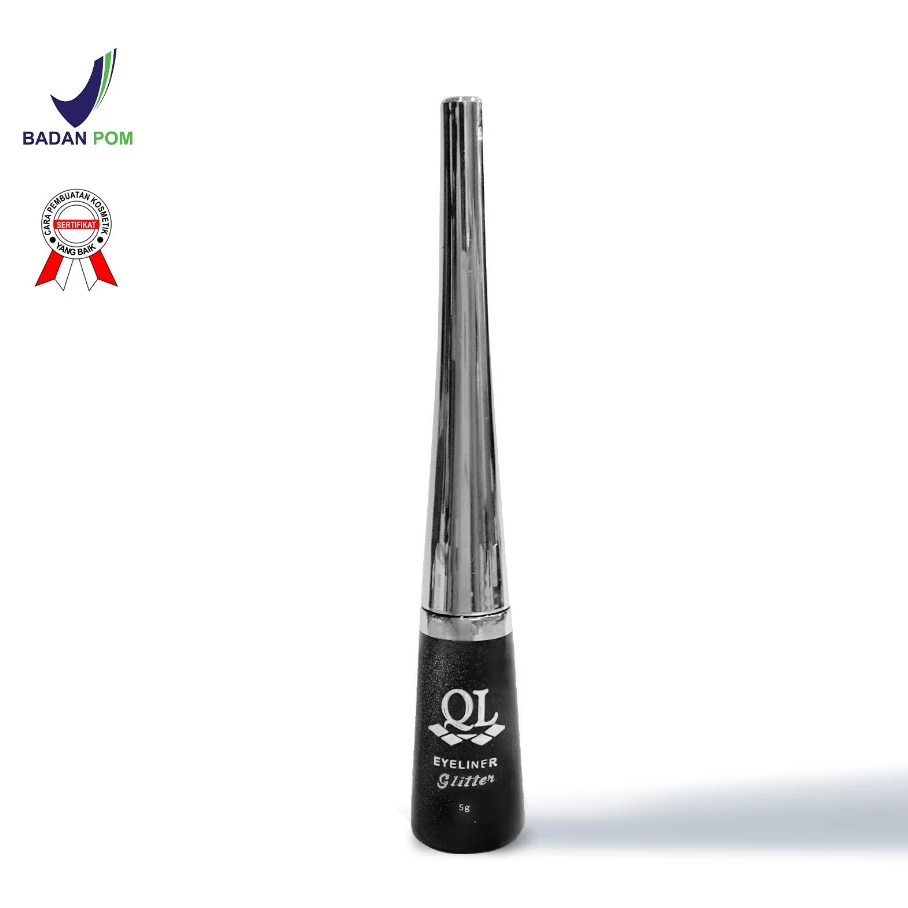QL Cosmetic Eyeliner Glitter Black - 4 ml