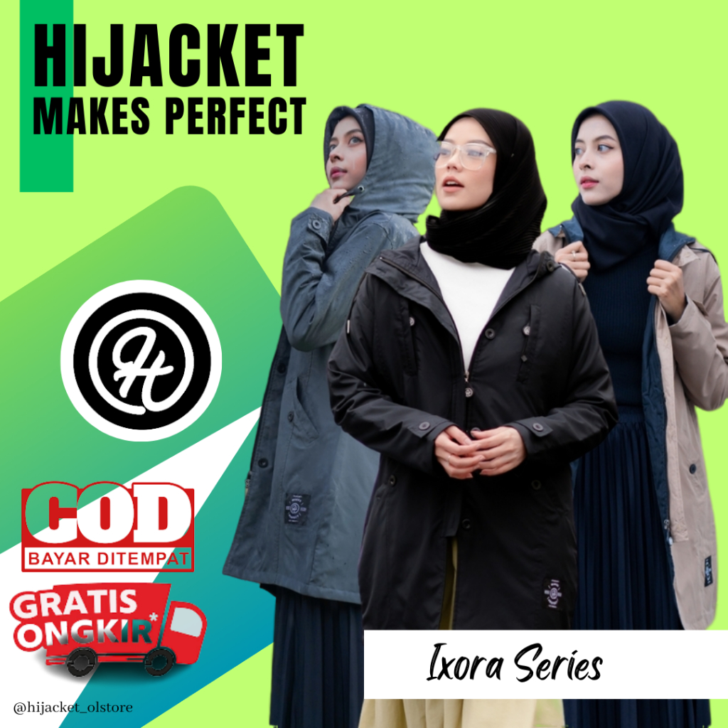 HIJACKET IXORA - Jaket Wanita Muslimah Ixora Series Original