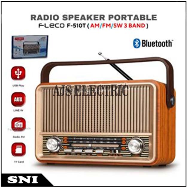 TERLARIS~Radio Internasional Fleco F-510T FM/AM/SW/RADIO JADUL/RADIO MINI PORTABLE/RADIO FLECO