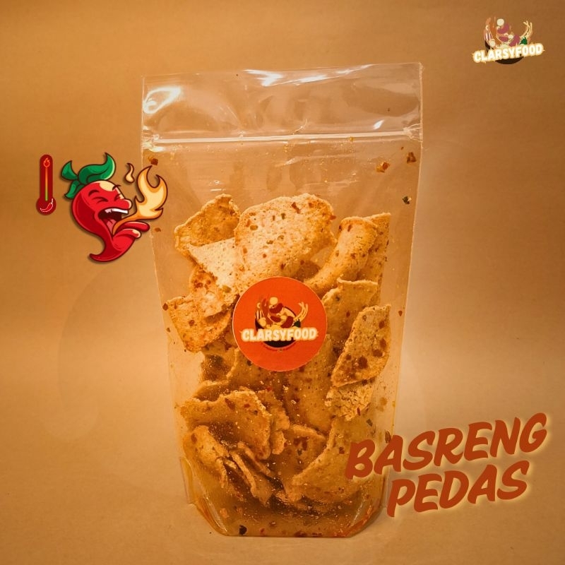 

CEMILAN BASRENG PEDAS RENYAH 100GR CLARSYFOOD