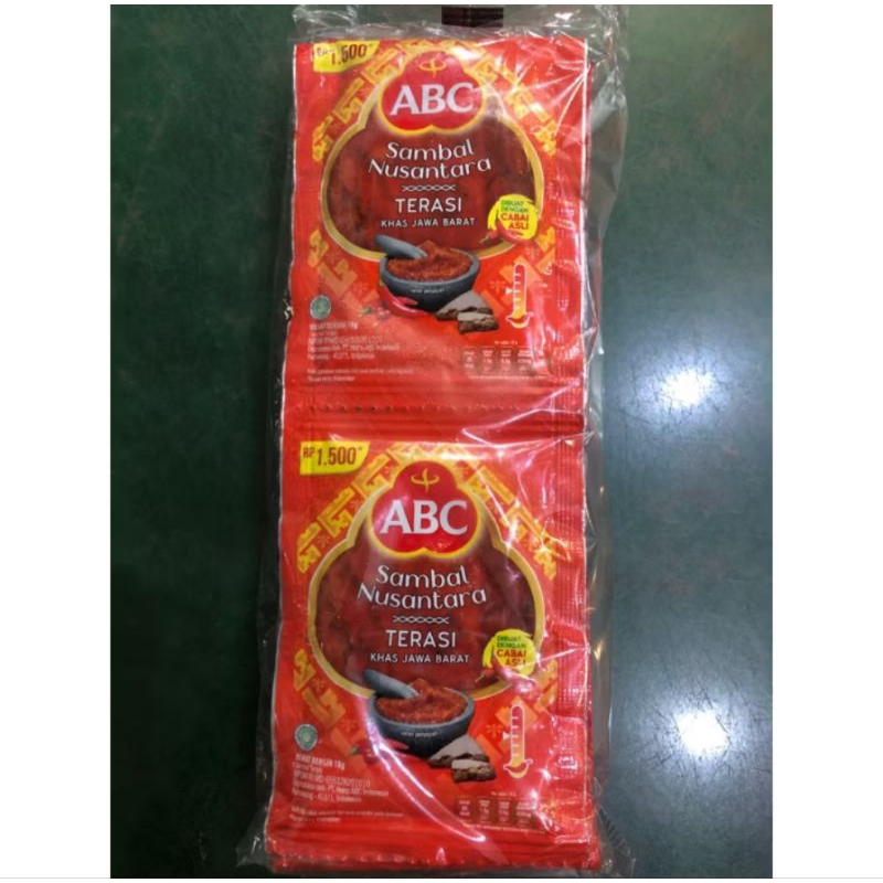 

ABC Sambal Terasi Saset Serenceng Isi 10 Saset