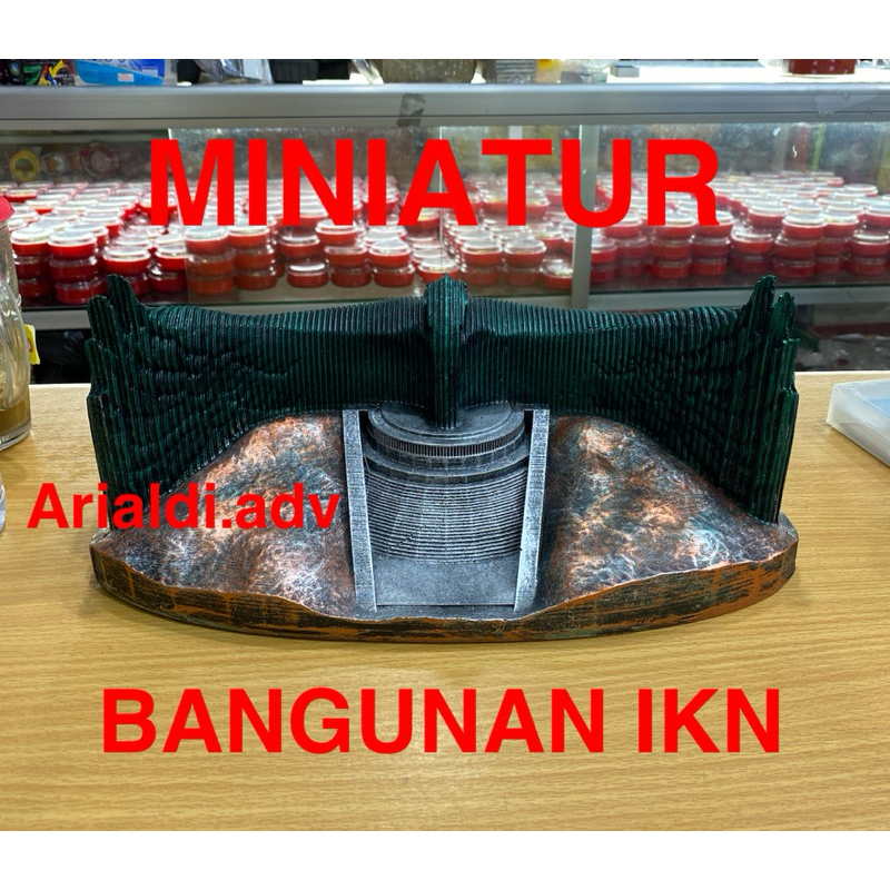 miniatur gedung IKN miniatur gedung IbuKota Nusantara