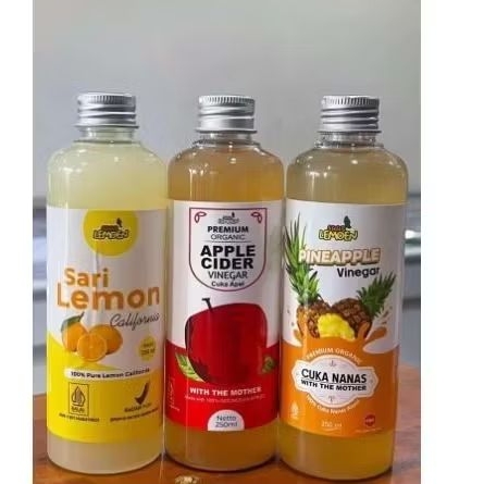 

Cuka apel sari lemon dan cuka nenas 250ml