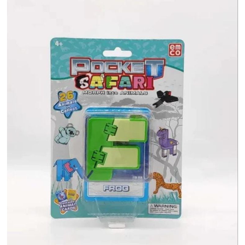 EMCO POCKET SAFARI FROG F HURUF F ALPHABET F ORIGINAL mainan PREMIUM KODOK KATAK DIKIRIM SESUAI GAMB