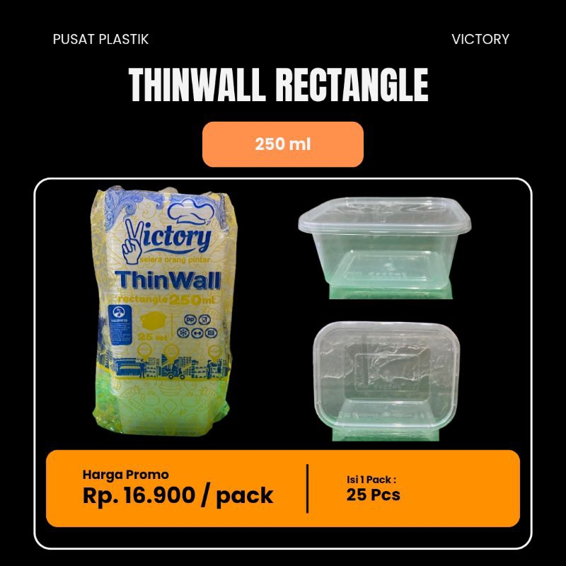 ThinWall Rectangle 250 ml Victory