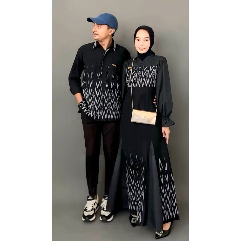 Baju Kondangan Tenun - Set Couple Tenun - Baju Tenun - Couple Kondangan Vilka