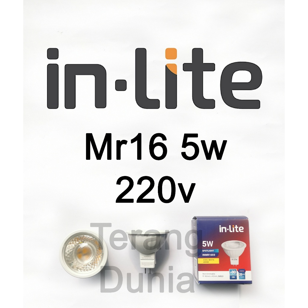 Mr16 Inlite 5w 220v Bohlam Mr16 Inlite 5w 220v Lampu Mr16 Inlite 5w Inlite Mr16 5w Spot Mr16 5w INMR