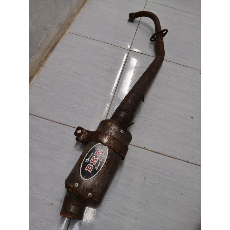 Knalpot Racing Jupiter Z 5TP Jadul BKR Racing plat karat 130cc