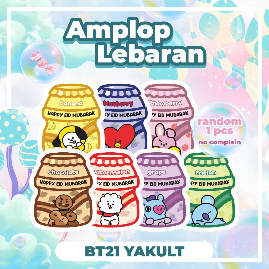 

Amplop Lebaran 2025 | BT21 Yakult