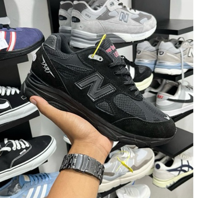 Sepatu Pria Sneakers Nb 990 usa All Black