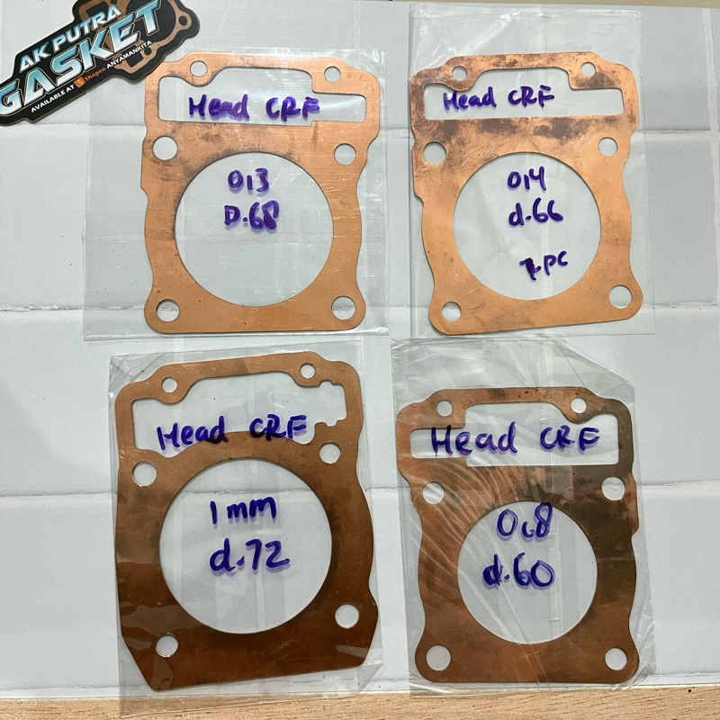 Perpak Tembaga HEAD CRF VERZA / Paking KOP Honda CRF AK PUTRA GASKET