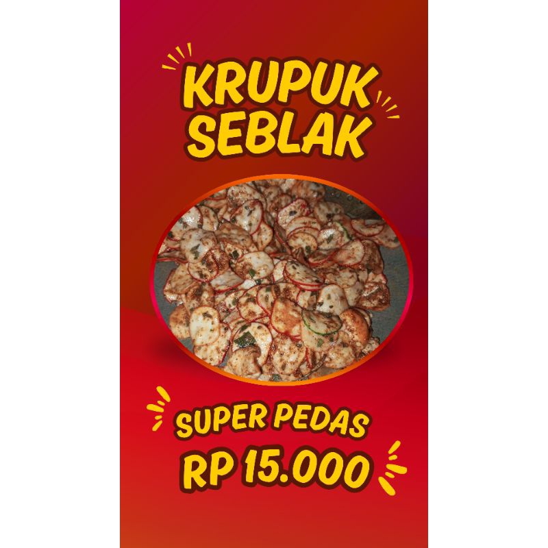 

krupuk sblak pedas daun jeruk 250g)