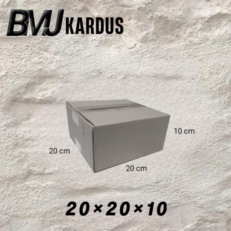 

kardus packing ukuran 20x20x10