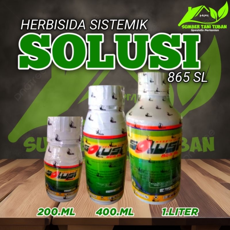 HERBISIDA SISTEMIK SOLUSI 865 SL KEMASAN 200.ML-400.ML-1.LITER
