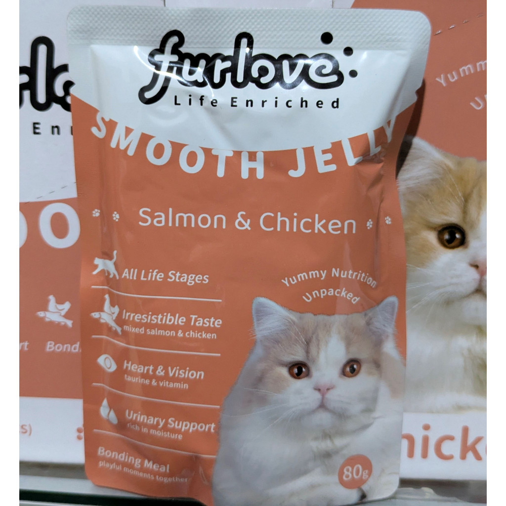FURLOVE SALMON & CHICKEN 80G POUCH