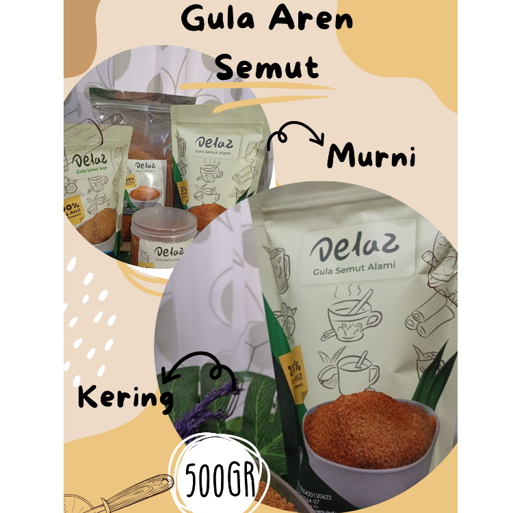 

Gula Aren Semut 500gram kering-Delaz Aren