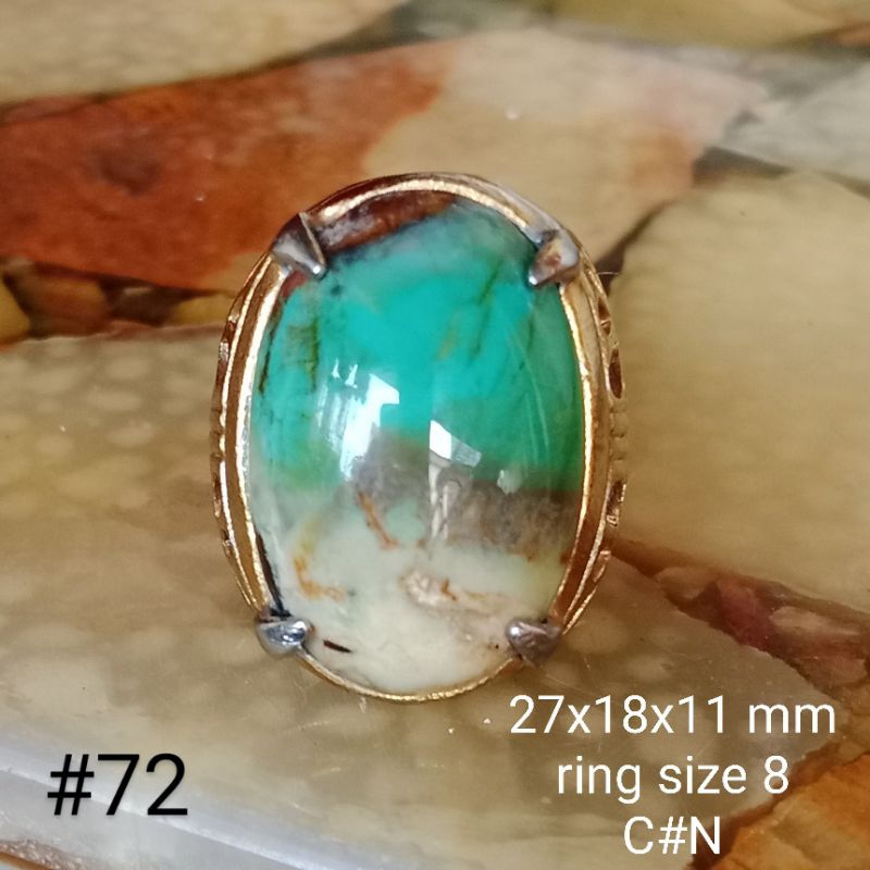 batu natural hijau Garut #72