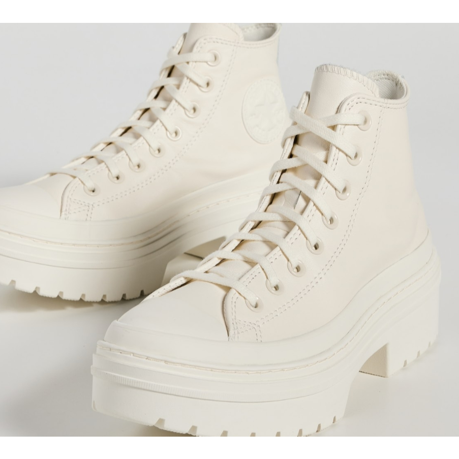 Chuck Taylor All Star Lugged Heel Leather Platform Sneakers size 11