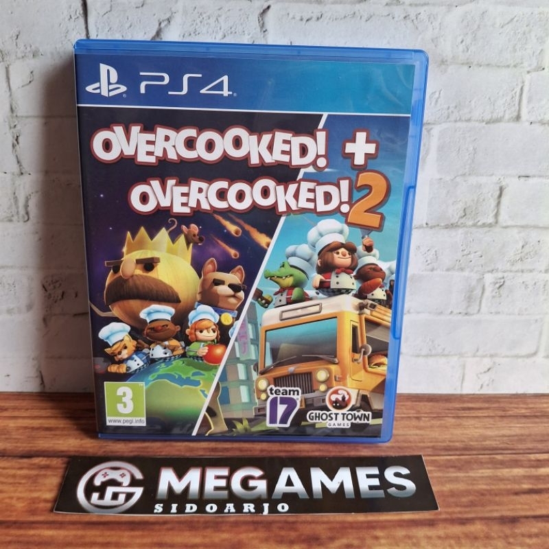 Kaset BD PS4 Overcooked + Overcooked 2 / Overcooked 1+2 / Overcooked 1 2 - Second/Bekas