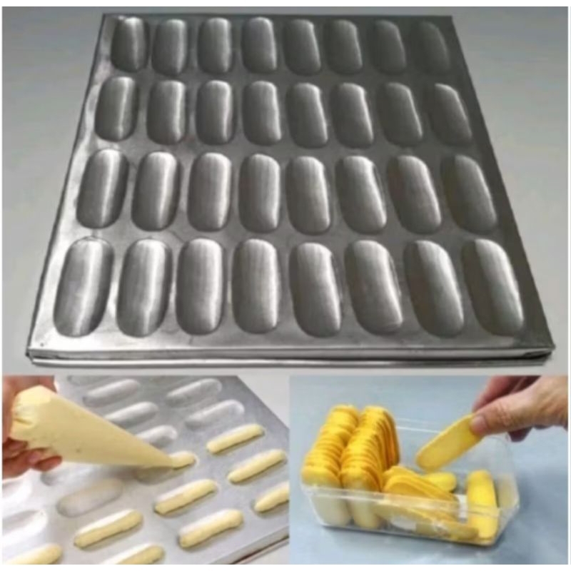 cetakan lidah kucing/kue kering lidah kucing 22 x24