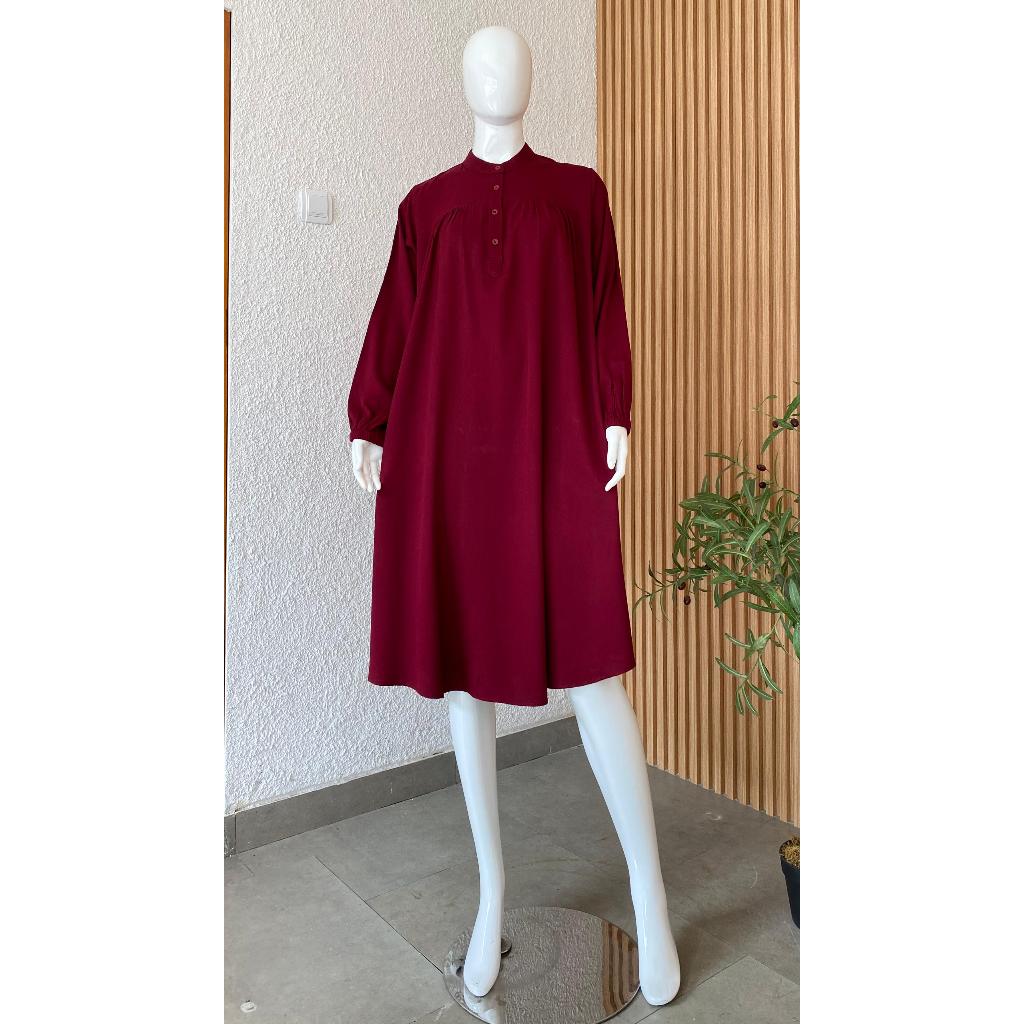 TUNIK RAYON TWILL / BAJU WANITA MUSLIM / WARNA FASHION / GROSIR TANAH ABANG