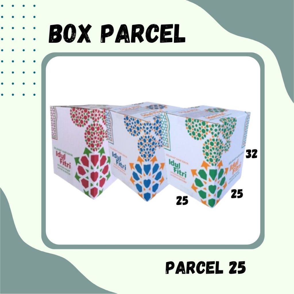 

Box 25x25x32 Kardus Packing/Parcel Lebaran/Dus Lebaran/idul Fitri/Kardus Paket sembako/hampers/eid mubarak/oleh oleh/Polos/Motif