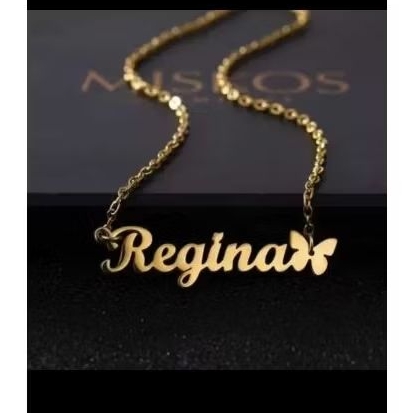 KALUNG NAMA DEWASA LAPIS MAS MUDA/KALUNG NAMA TITANIUM ASLI