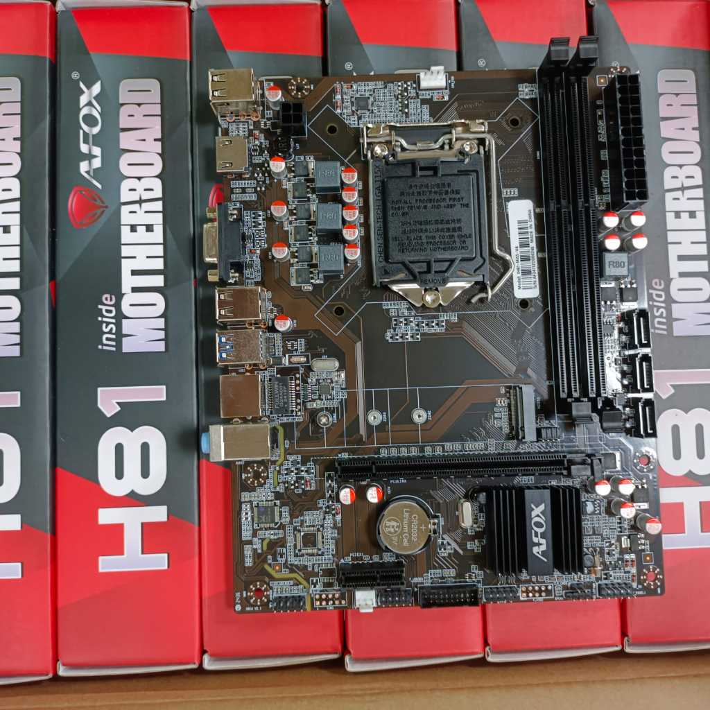 Motherboard AFOX H81 DDR3 LGA 1150 M-ATX Support M.2 NVME