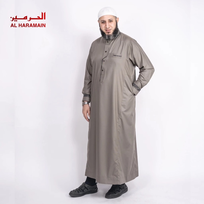 Al Haramain Jubah/Gamis Pria Dewasa Slimfit Kombinasi (LGH 004)
