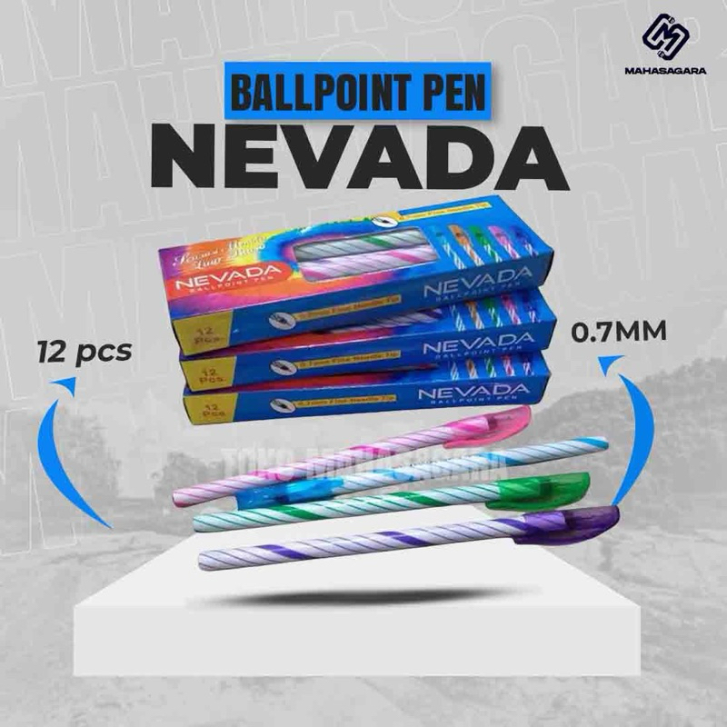 

Ballpoint Nevada Murah 1 Kotak 12pcs