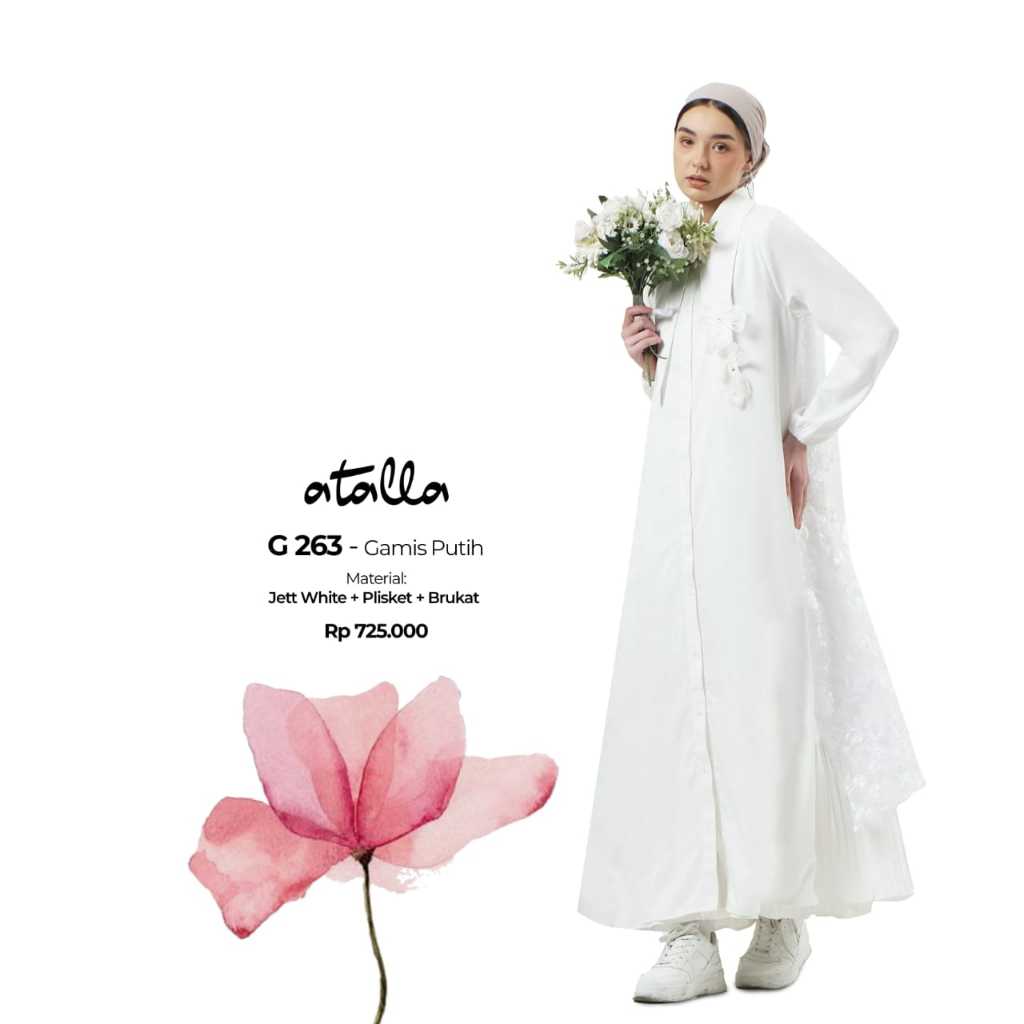 Atalla Gamis Putih G 263 / Atalla G 263 / Atalla Edisi Lebaran 2025