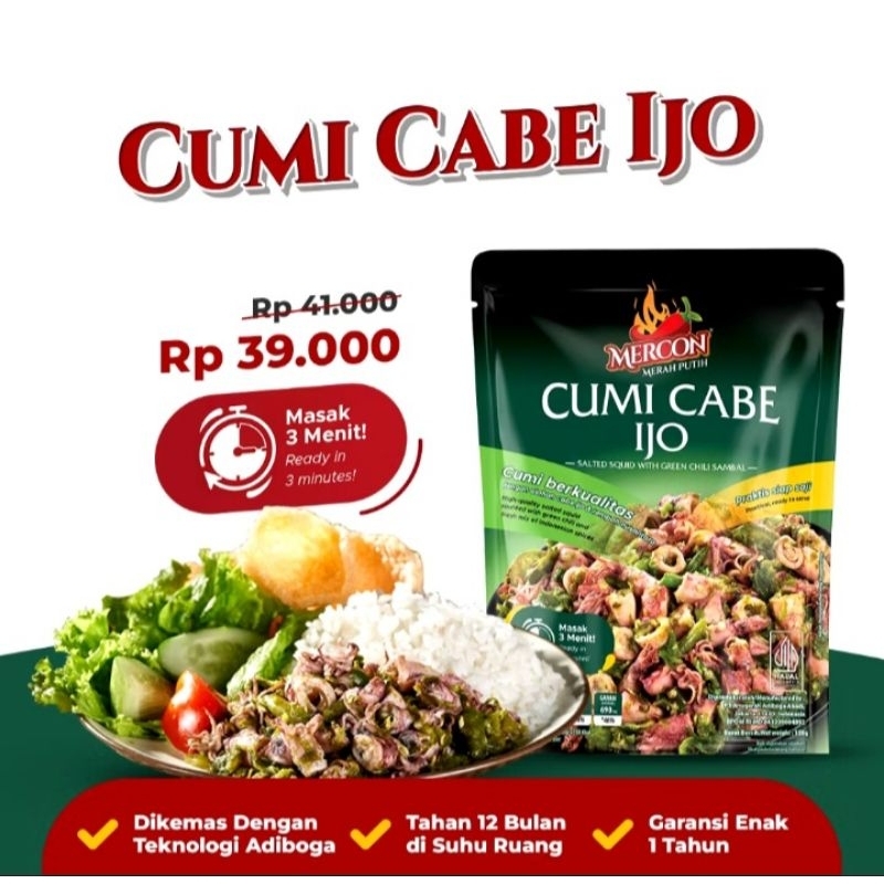 

Oseng Mercon Cumi Cabe Ijo