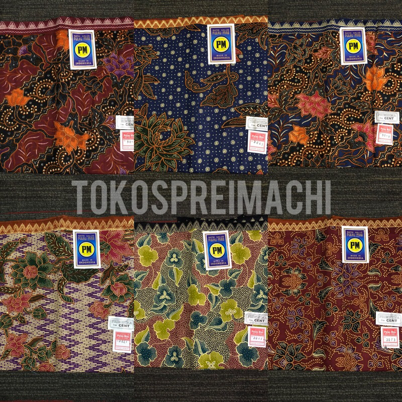 Kain Samping Batik Wanita PM Biru (Pulau Mas)