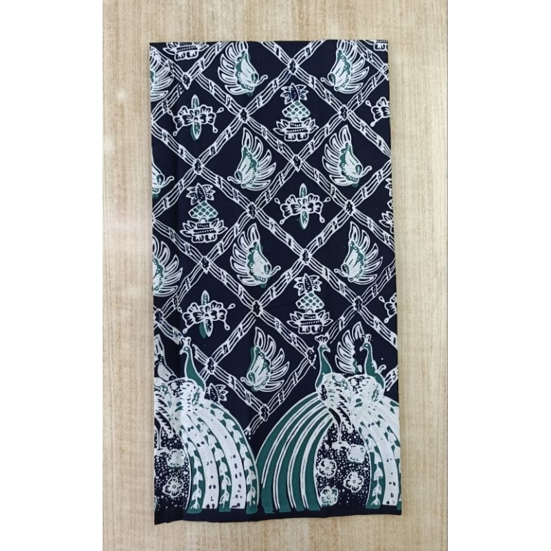 kain batik Cap Batik merak ngibing Sidomukti  hijau emerald