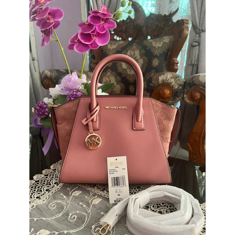 MK Avril Satchel Rose