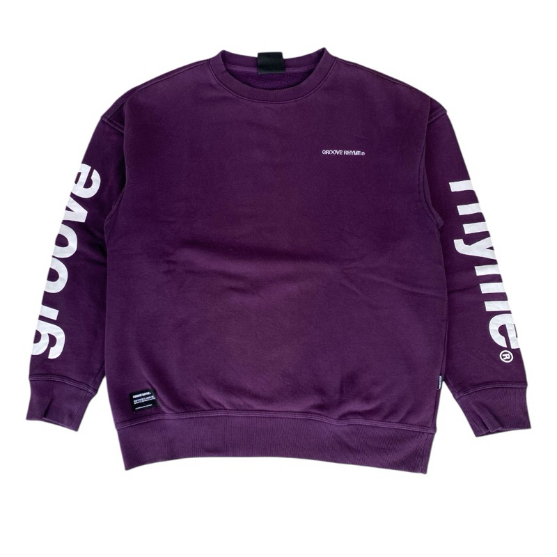 Sweatshirt Crewneck Grooverhyme Tapped Purple